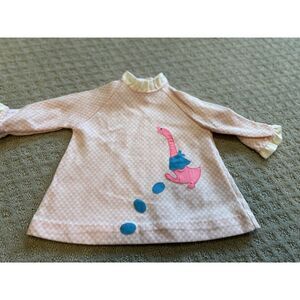 Vintage‎ Heircraft 12 months little girls top Pink